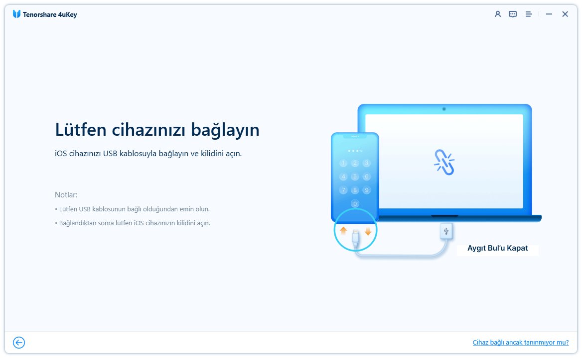 iOS cihazını bilgisayara bağlama