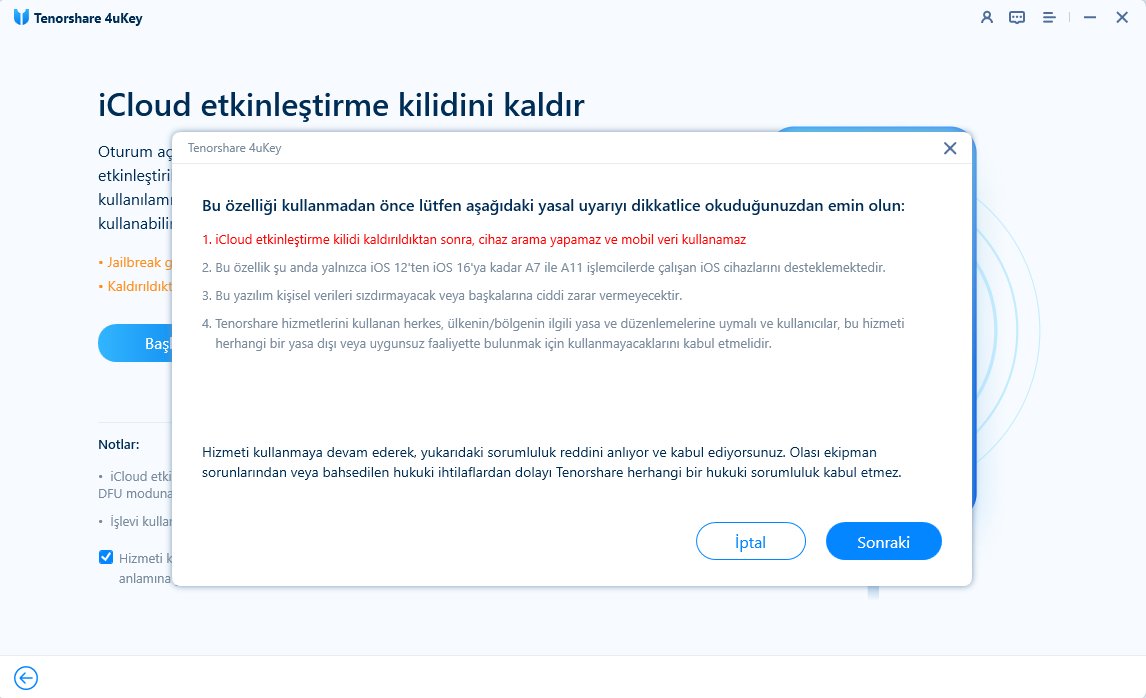 4ukey sorumluluk reddi