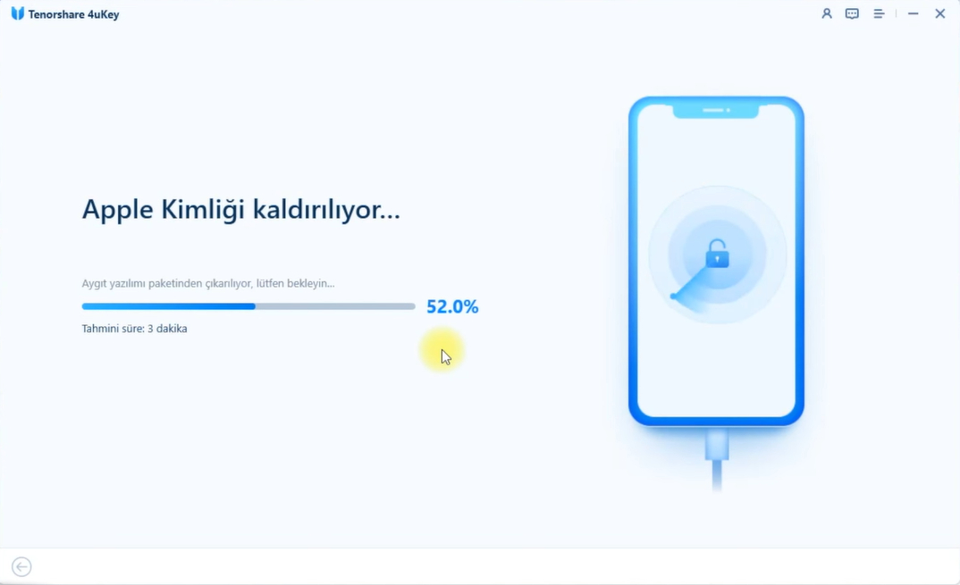 4ukey apple kimliğini kaldırıyor