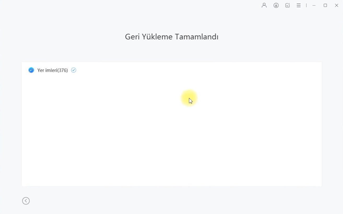 yedeğini yeni iphone 17'ye geri yükleme tamamlandı
