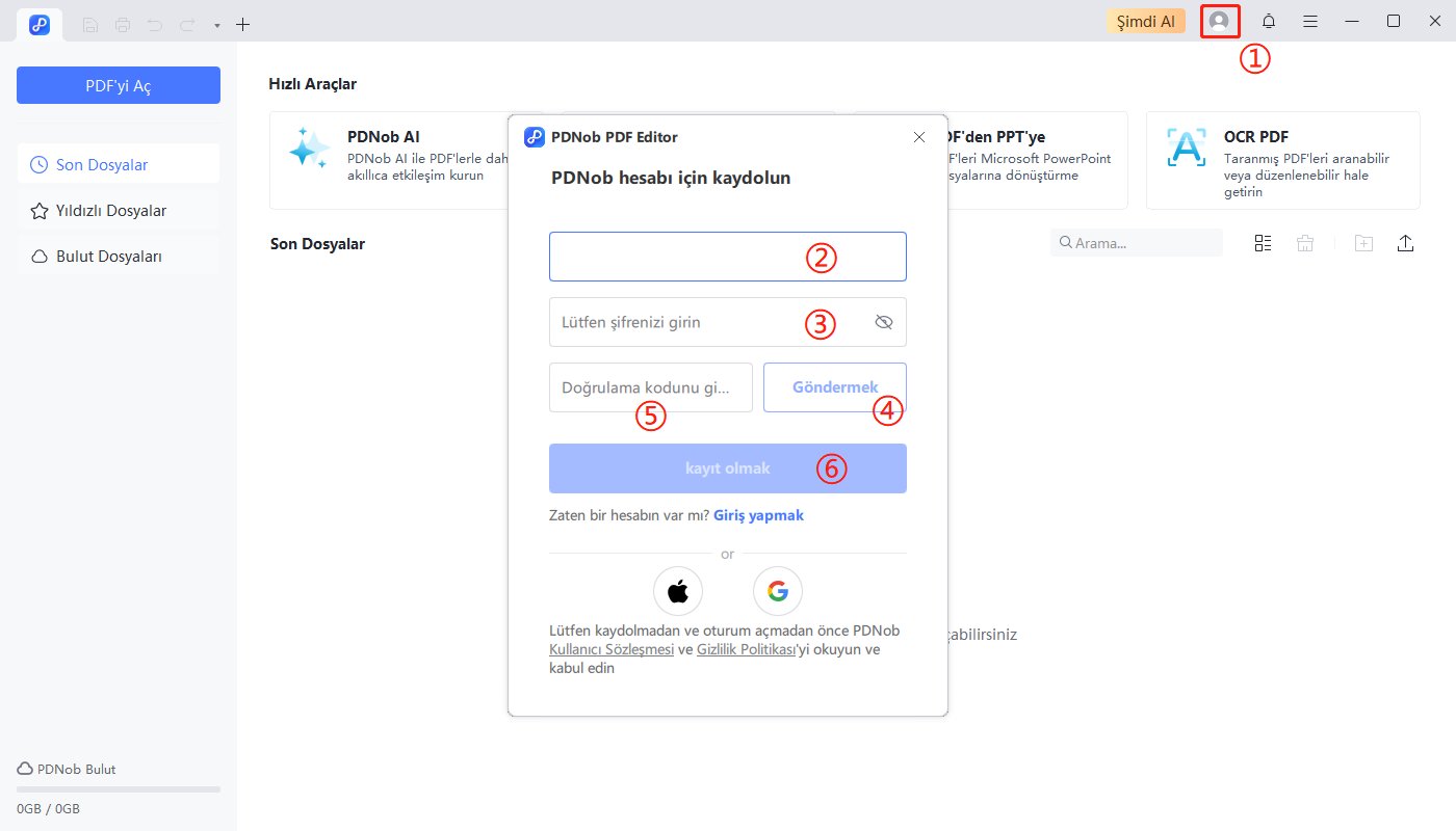 pdnob pdf editör kayıt ol