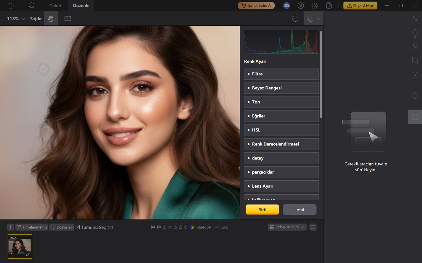 Araçları Serbestçe Ekleme