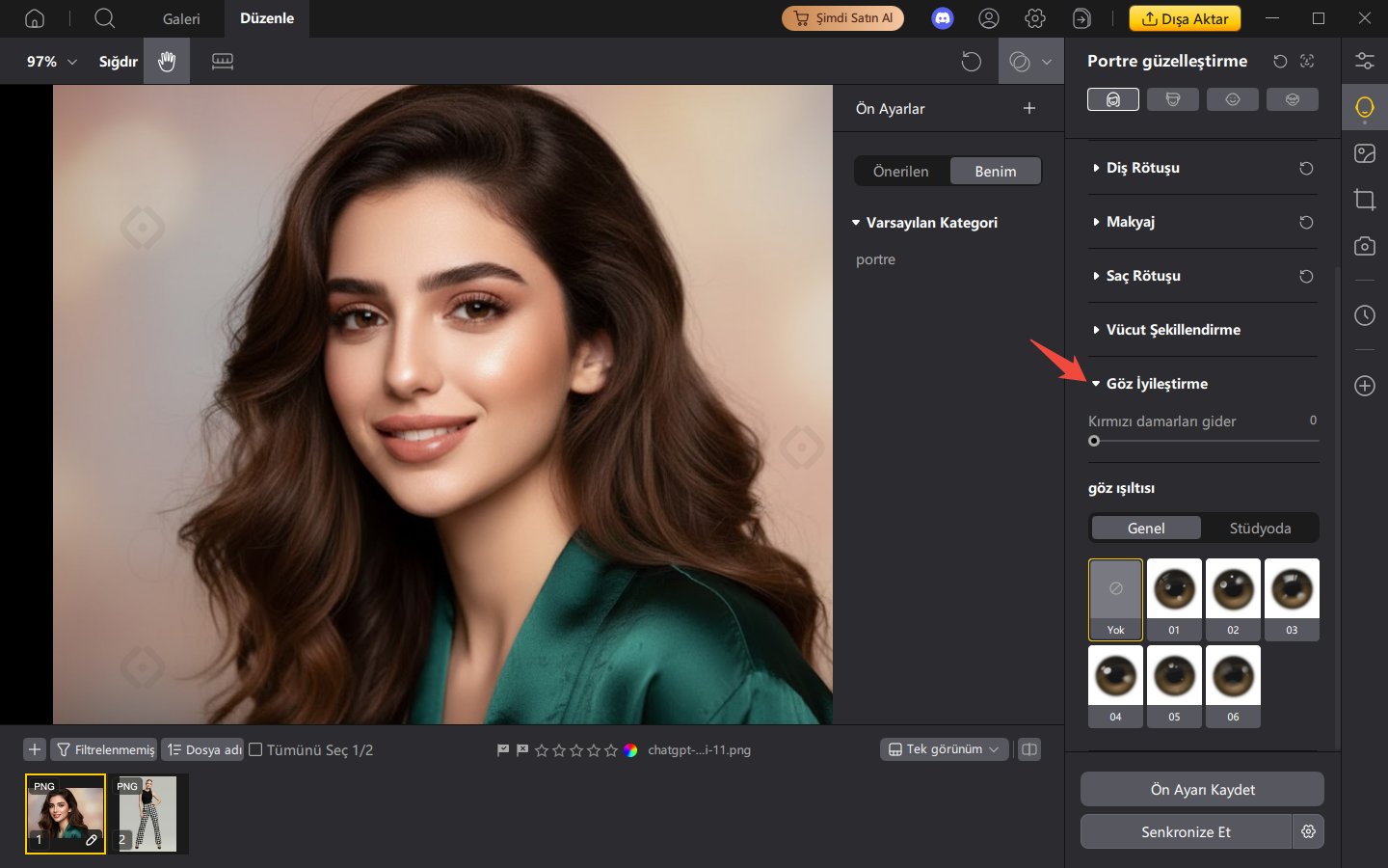 PixPretty Işık Yansıması