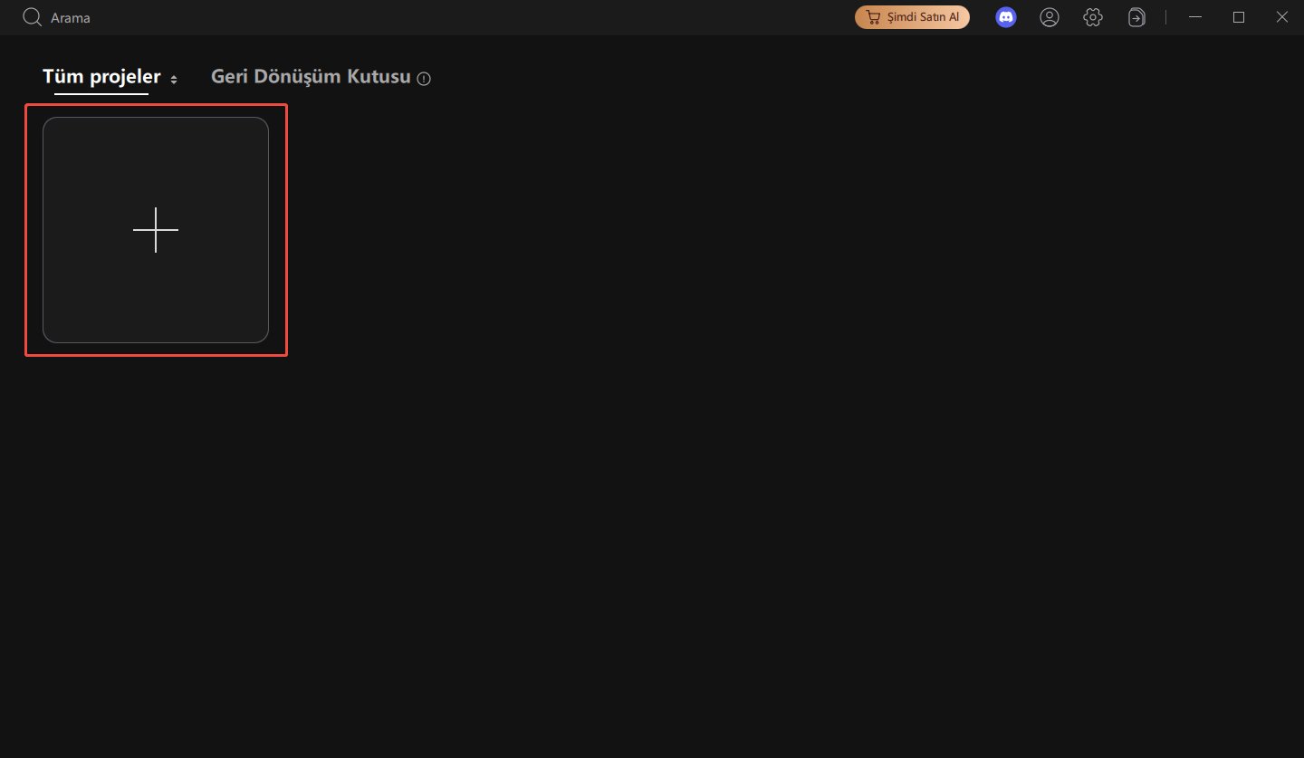Proje Nasıl Oluşturulur