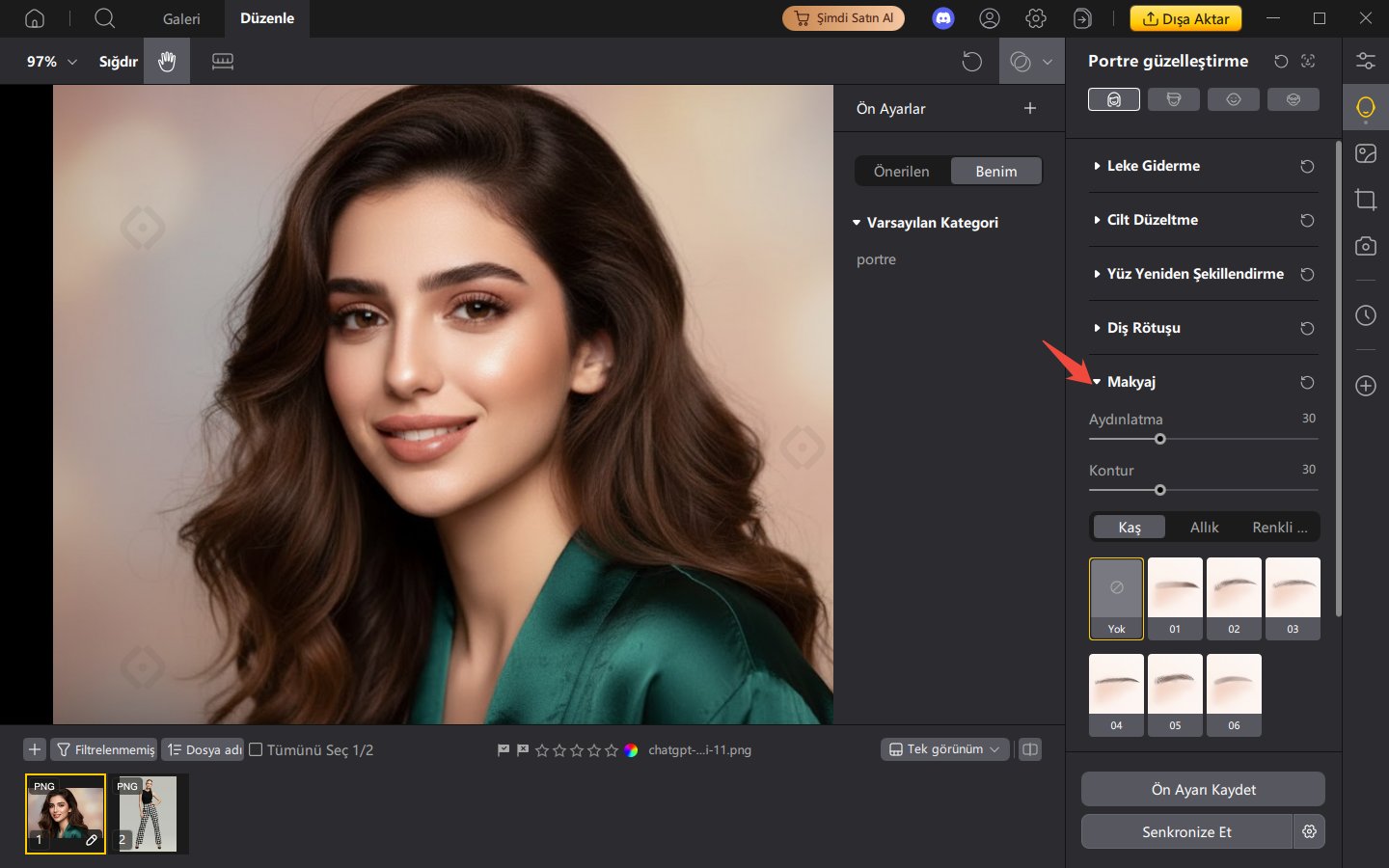 PixPretty Makyaj Ayarlama