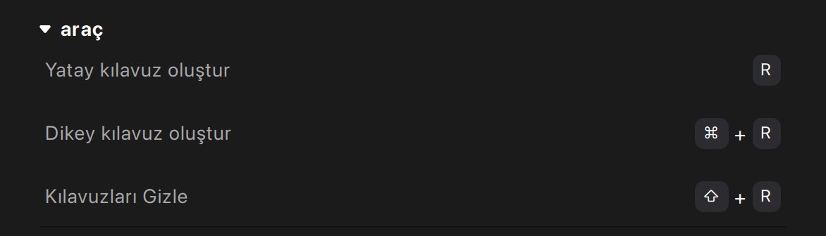 Araç Klavye Kısayolları