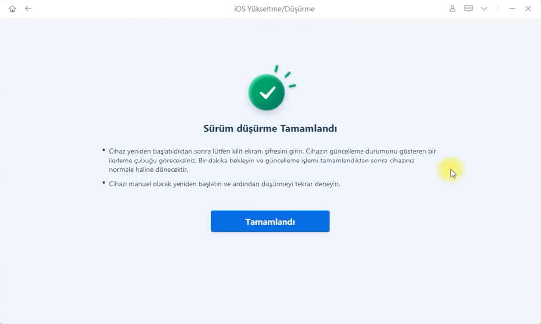 iOS 26 beta durdurma