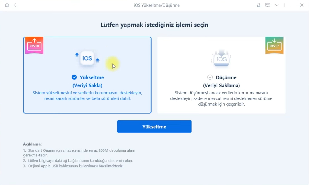 reiboot ios 26 beta yükseltme