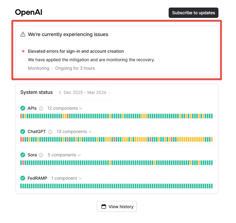 chatgpt çöktü mü