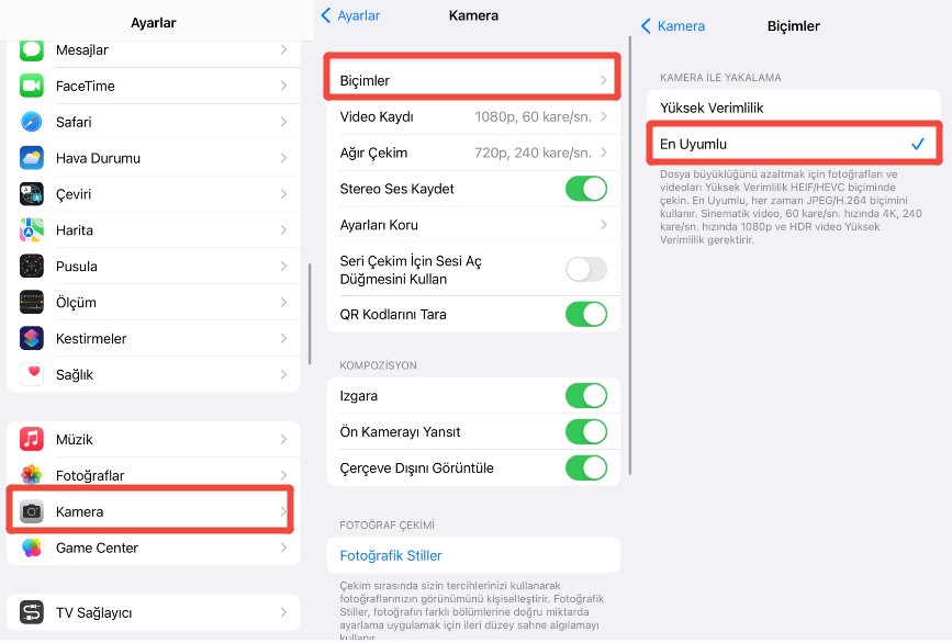 iphone fotoğraf boyutu küçültme