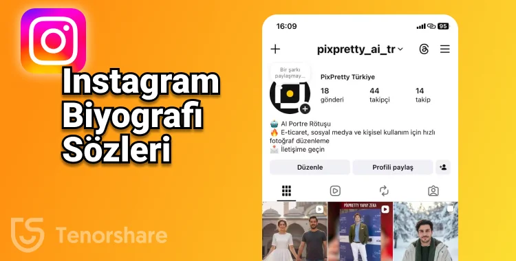 instagram biyografi sözleri