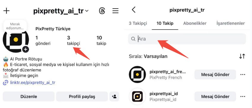 instagram takip etmeyenleri bulma nasıl yapılır
