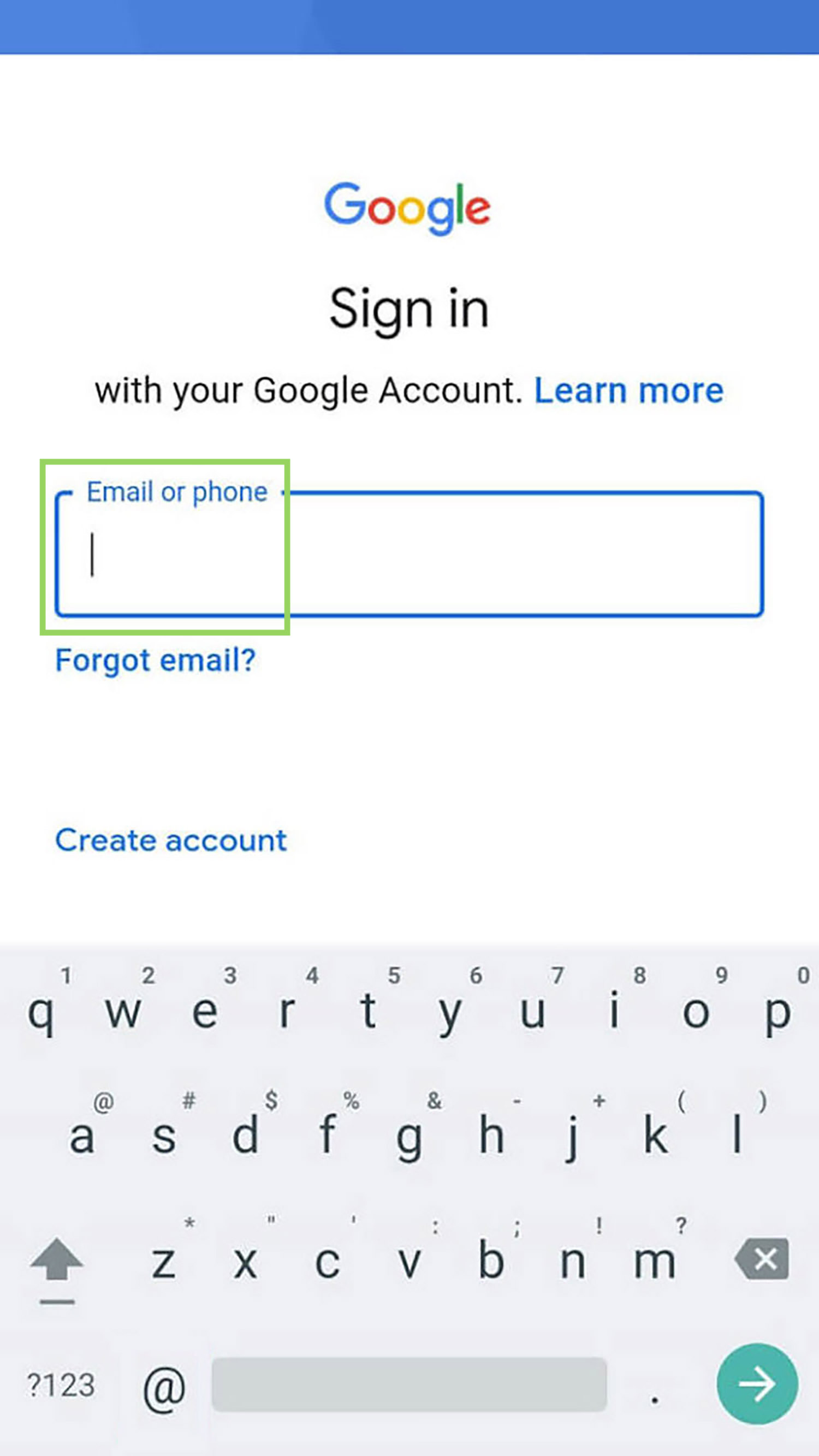 google klavye ile samsung tablet format sonrası gmail sorununu çözme-1