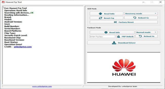frp bypass aracı - huawei frp tool