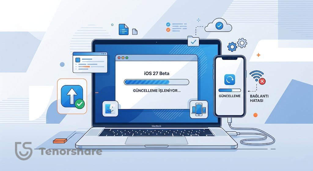 Bilgisayar ile iOS 27 Beta Güncelleme