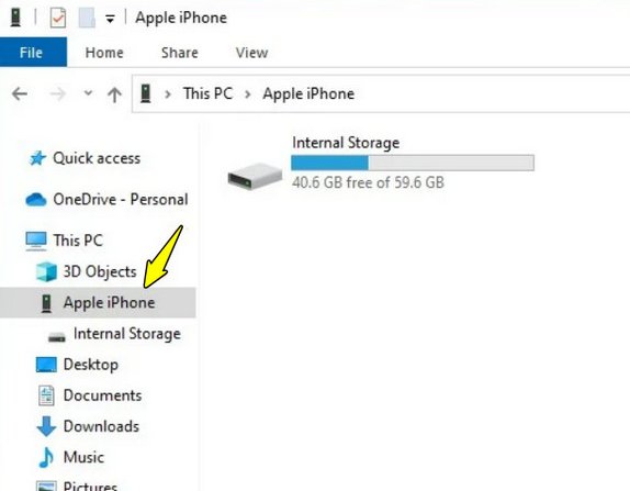 dosya gezgini açın