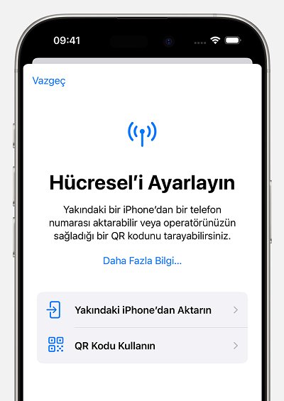 iPhone eSIM aktarma nasıl yapılır