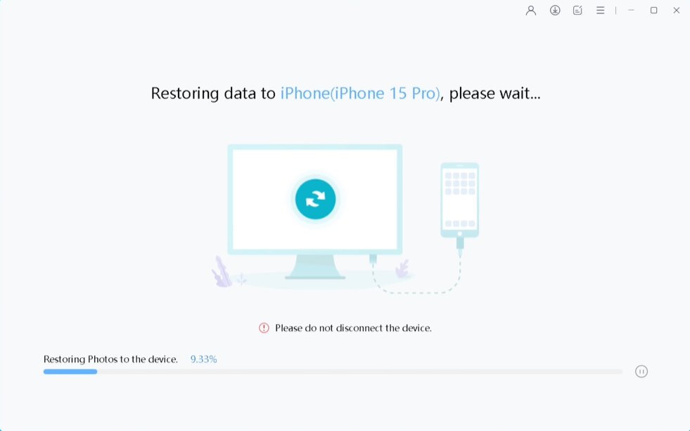 eski iphone dan yeni iphone a aktarma işlemin tamamlanmasını bekle