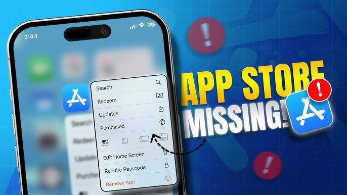 app store silindi veya app store kayboldu