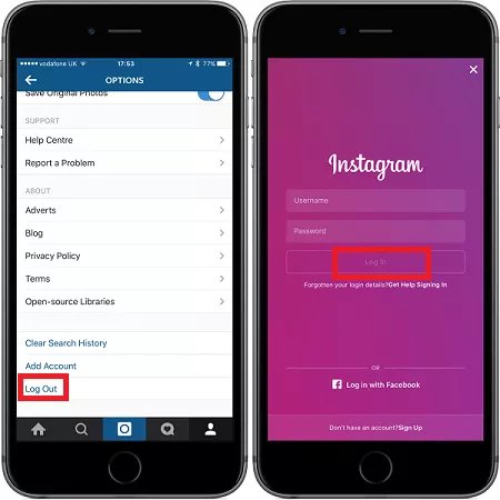 instagram hikaye siyah ekran düzeltme - Instagram Hesabından Çıkış Yapıp Tekrar Giriş Yapın