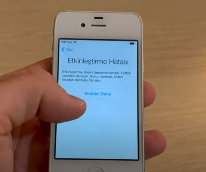 iphone etkinleştirme hatası nasıl düzeltilir