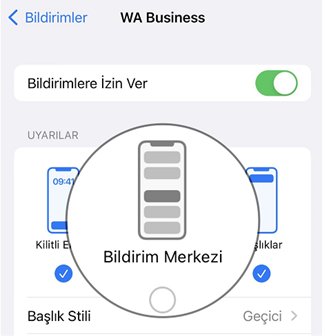 iphone kilitli ekranda bildirim merkezini kapatma