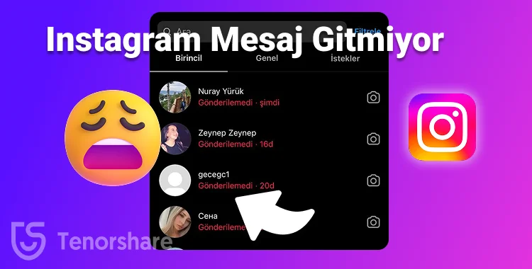 instagram mesaj gitmiyor ne yapmalı