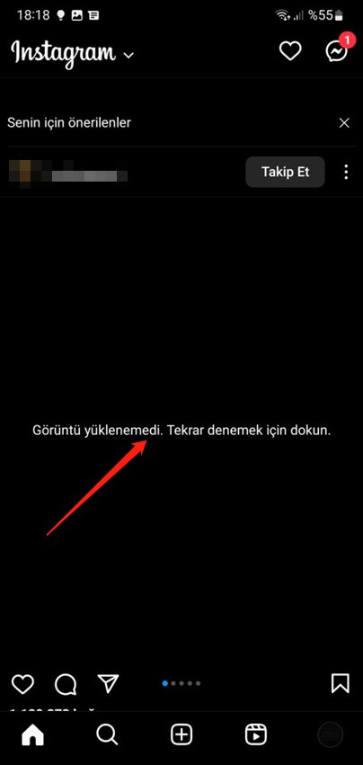 instagram hikaye yükleme başarısız hatası
