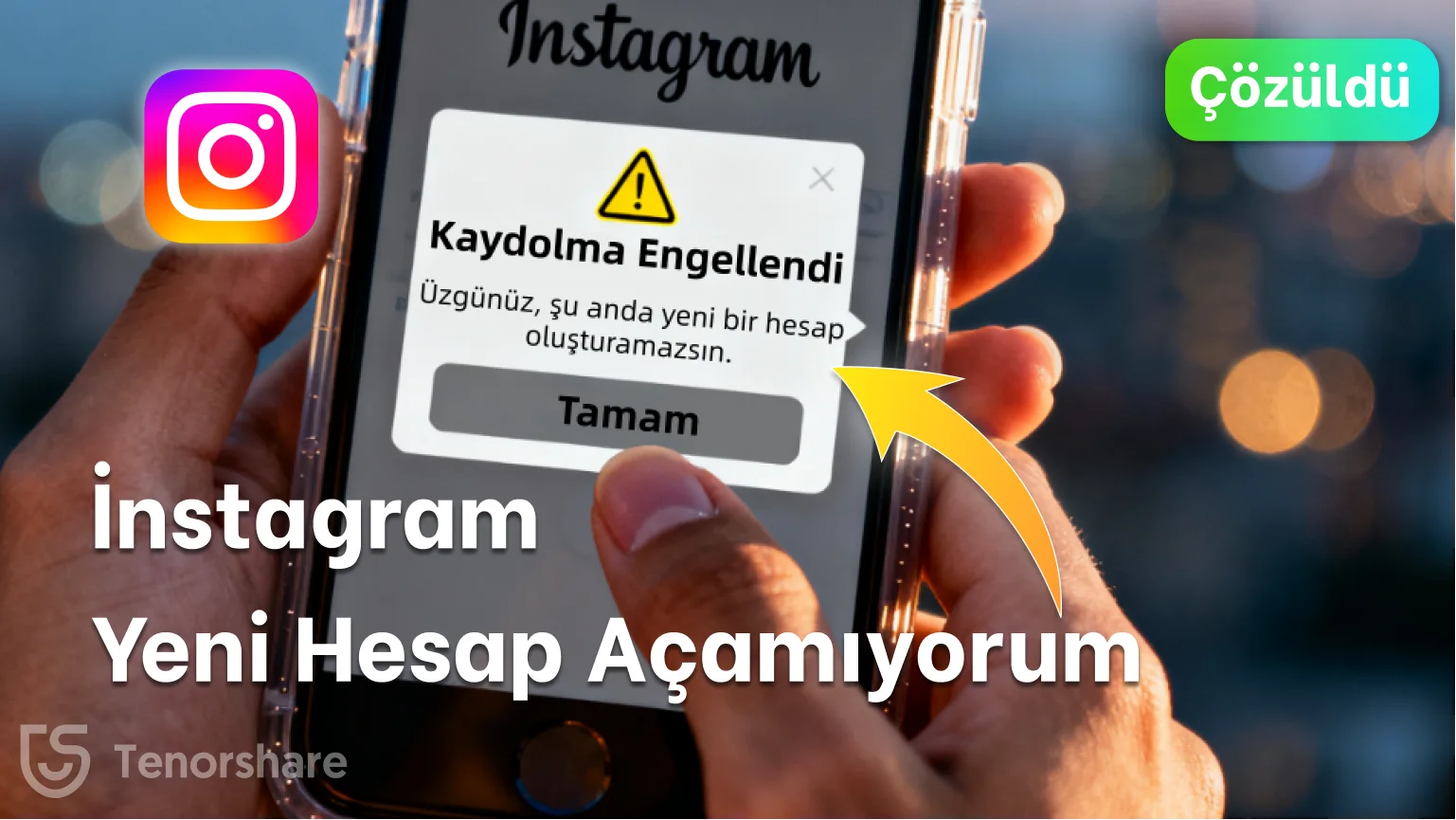 instagram yeni hesap açamıyorum
