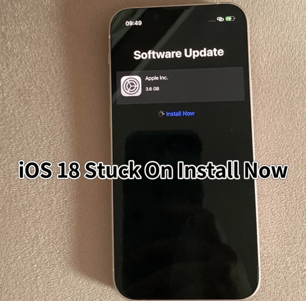 ios 18 güncelleme şimdi yükle ekranında kaldı