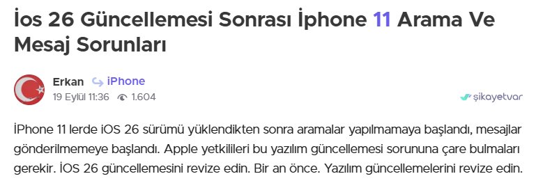 ios 26 arama ve mesaj soruları