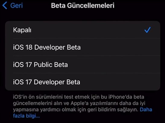 iphone güncelleme iptal etme