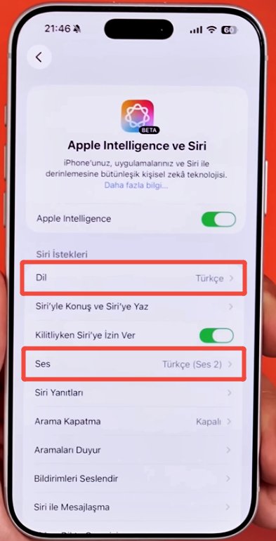 ios 26.1 apple intelligence türkçe