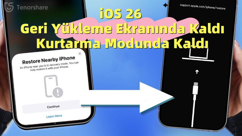 ios 26 beta'da iphone kurtarma modunda kaldı