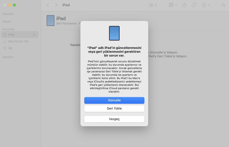 ipad kurtarma modu
