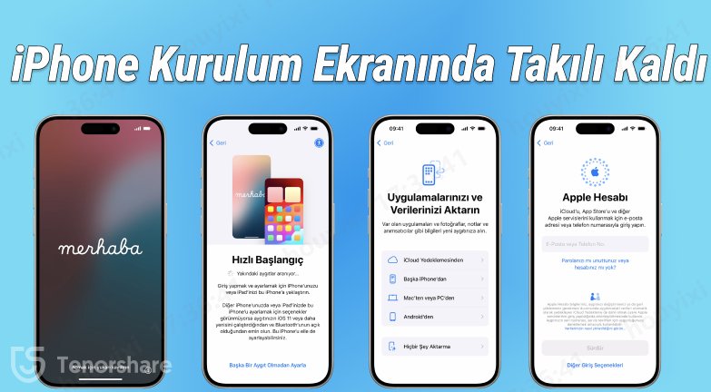 iPhone kurulum ekranında takılı kaldı