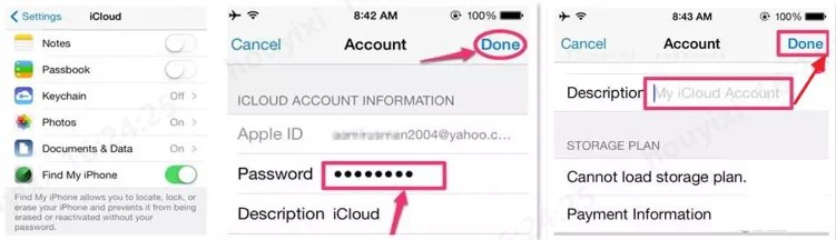 ayarlarla şifresiz icloud hesabı silme