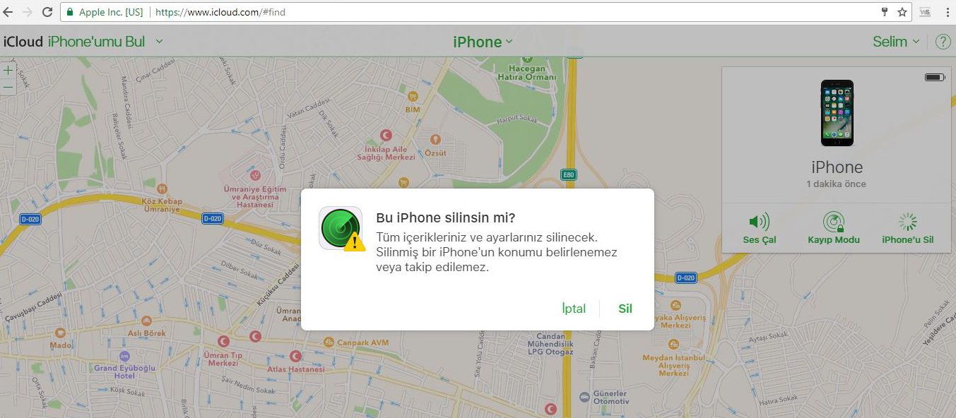 icloud ile iphone'u sıfırlayın