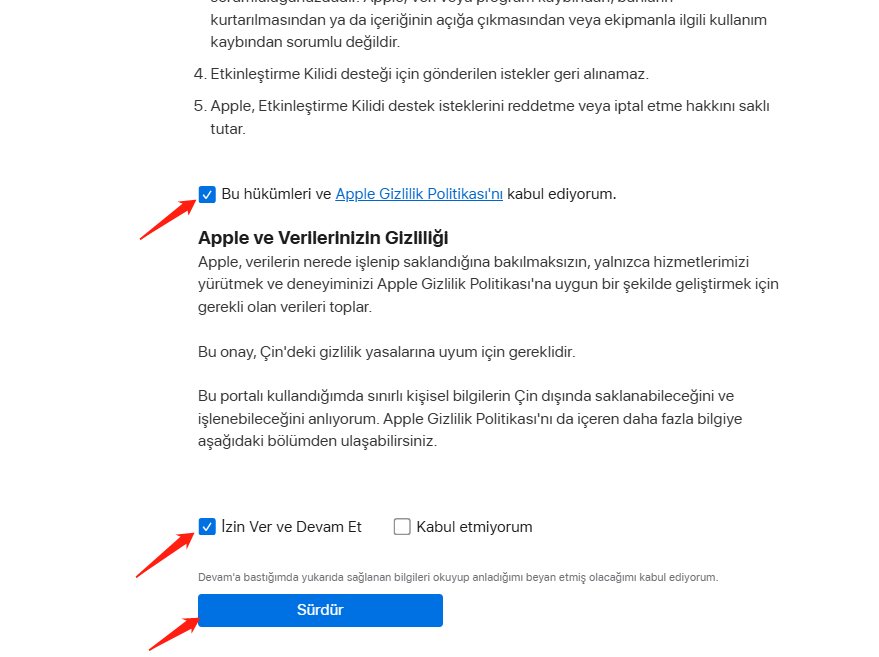 apple support ile icloud bypass