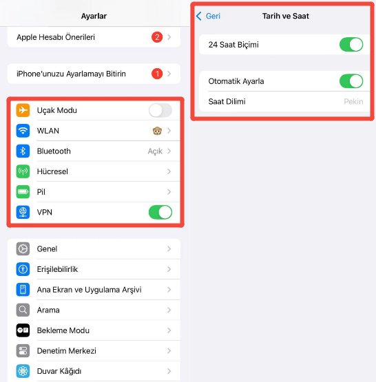İnternet ve Tarih-Saat Ayarını Kontrol Edin