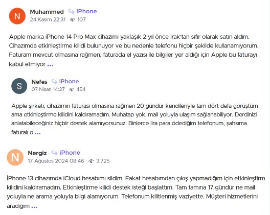 Forum Kullanıcı Geri Bildirimi