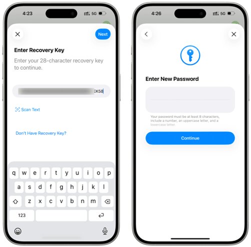 icloud şifre sıfırlandı