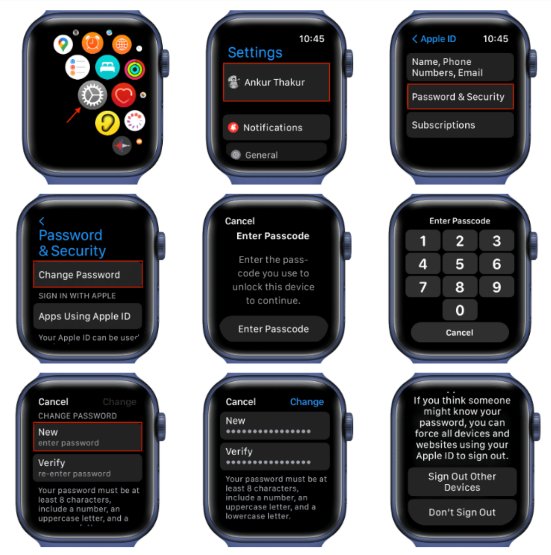 apple watch'de icloud şifremi unuttum çözümü
