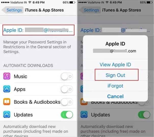 app store'dan apple kimliği silme