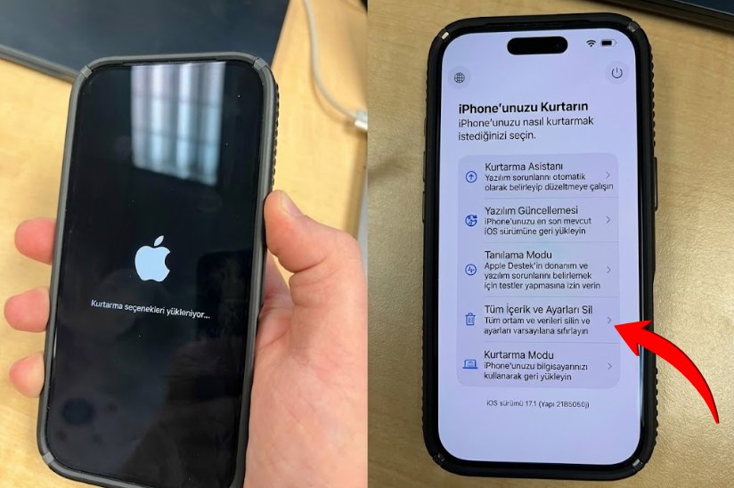 kilitli iphone sıfırlama bilgisayarsız