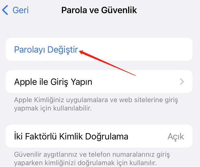icloud hesabınızı ve şifrenizi sıfırlayarak icloud'dan çkış yapma