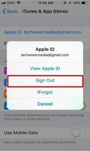 itunes ile icloud çıkış yapma şifresiz