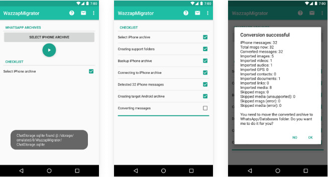 wazzapmigrator ile iphone dan android e whatsapp aktarma