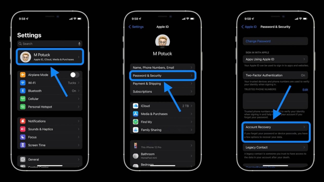 apple kimliği unuttum iforgot apple sitesinde kurtarma anahtarı kullanın-1