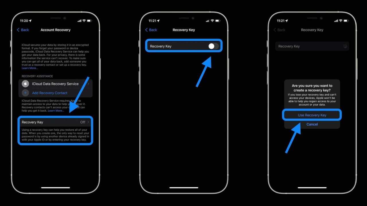 apple kimliği unuttum iforgot apple sitesinde kurtarma anahtarı kullanın-2